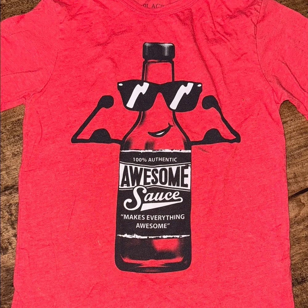 The Children's Place Red Awesome Sauce Tee